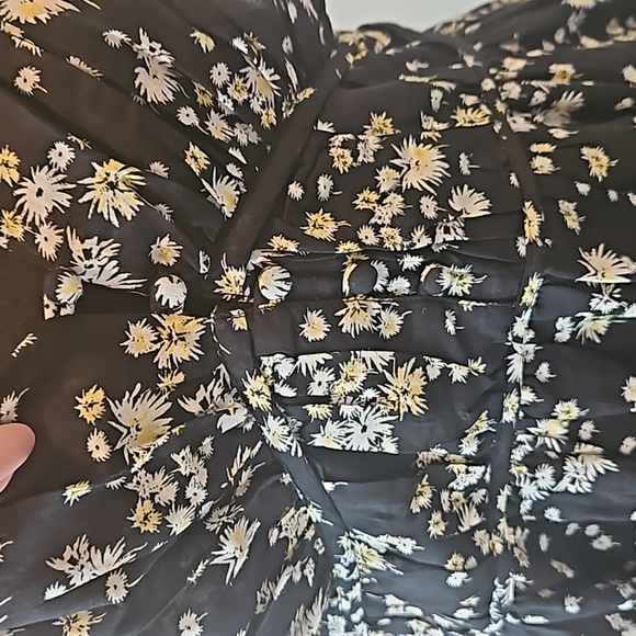 NWT Scotch & Soda | V-neck Sleeveless Mini Dress Black Dandelion | Women Large - Picture 6 of 11